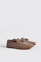 Boohoo Faux Suede Loafer With Tassel