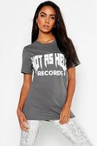 Boohoo Oversized Hot As Hell Band T-shirt