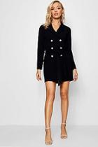 Boohoo Daniella Double Breasted Belted Blazer Dress