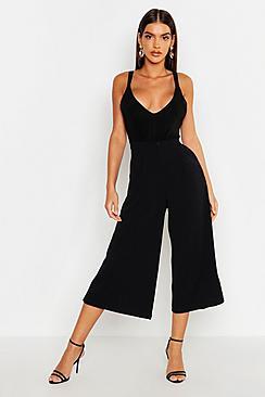 Boohoo Tailored Wide Leg Culotte