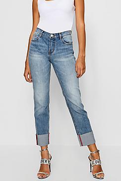 Boohoo Turn Up Cuff Jeans