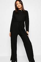 Boohoo Knitted Tie Waist Co-ord