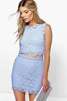 Boohoo Boutique Lucy Lace Double Layer Bodycon Dress