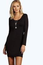 Boohoo Tall Camille Long Sleeve Mini Dress