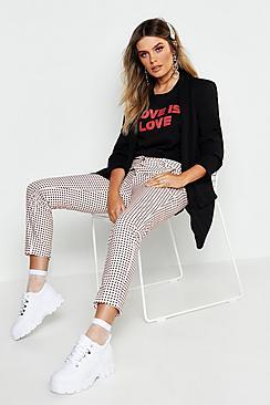 Boohoo Spot Print Tailored Trouser
