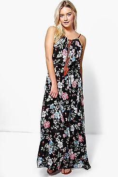 Boohoo Julia Floral Printed Maxi Dress