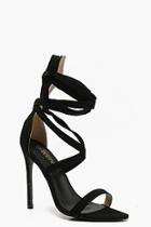 Boohoo Wrap Ankle Strap Pointed Heels