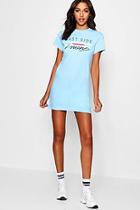 Boohoo Madison East Side Lover T-shirt Dress