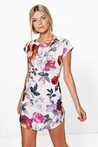 Boohoo Amelia Curved Hem Dress