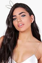 Boohoo Matilda Faux Pearl Ear Metal Headband