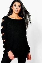 Boohoo Paige Open Arm Knitted Jumper
