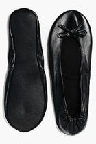 Boohoo Felicity Emergency Fold Up Ballet Shoes