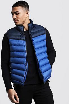 Boohoo Colour Block Padded Gilet