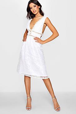 Boohoo Boutique Panelled Skater Dress