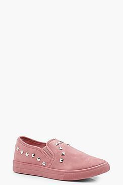 Boohoo Stud Trim Skater