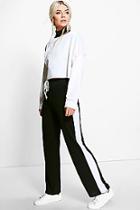 Boohoo Cate Contrast Side Panel Relaxed Joggers