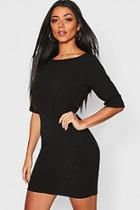 Boohoo Gathered Waist Mini Dress