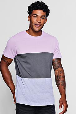 Boohoo Crew Neck Colour Block T-shirt