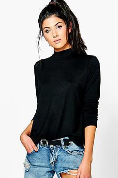 Boohoo Eliza Oversized Turtle Neck T-shirt