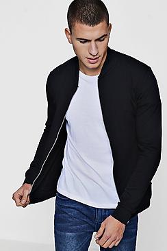 Boohoo Muscle Fit Jersey Bomber