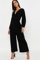 Boohoo Tall Off The Shoulder Culotte Jumpsuit