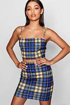 Boohoo Joss Square Neck Top & Mini Skirt Co-ord