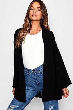 Boohoo Textured Woven Belted Kimono