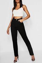 Boohoo Tall Raw Edge Straight Leg Jean