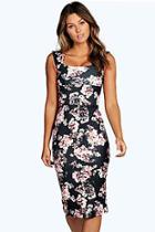 Boohoo Elsa Floral Printed Midi Dress