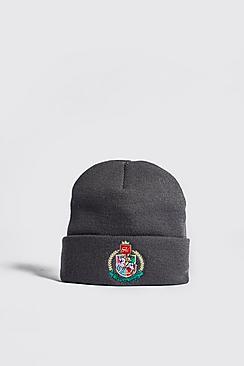 Boohoo Herald Man Embroidered Beanie