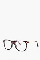 Boohoo Tortoiseshell Clear Lense Sunglasses