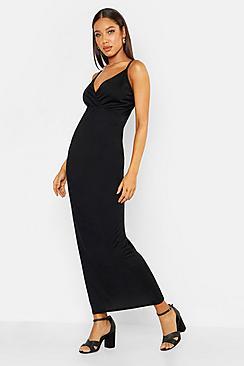 Boohoo Wrap Front Maxi Dress