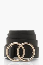 Boohoo Oversized Double Ring Boyfriend Belt