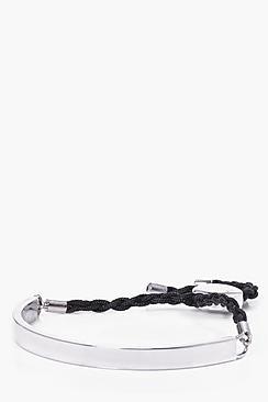 Boohoo Black + Chrome Bracelet