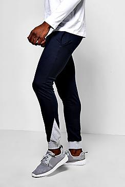 Boohoo Contrast Panel Skinny Fit Joggers