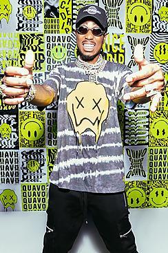 Boohoo Quavo Loose Fit Drip Face Tie Dye T-shirt