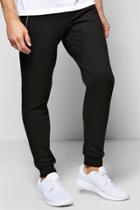 Boohoo Skinny Fit Drop Crotch Joggers With Pockets Black