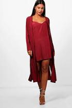 Boohoo Sadie Woven Cami Dress & Duster Co-ord