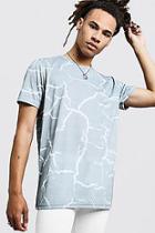 Boohoo Sage Tie Dye Longline T-shirt