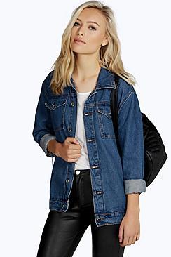 Boohoo Jodie Oversize Denim Boyfriend Jacket