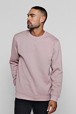 Boohoo Fleece Crew Neck Sweatshirt
