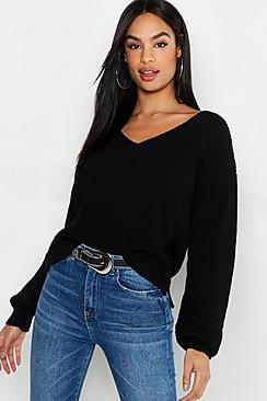 Boohoo Tall V Neck Jumper