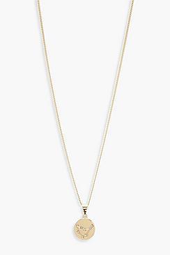 Boohoo Capricorn Constellation Pendant Necklace