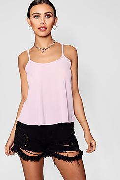 Boohoo Petite Swing Rib Cami Top