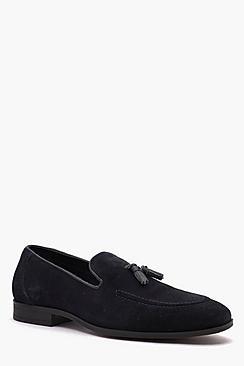 Boohoo Real Suede Tassel Detail Loafer