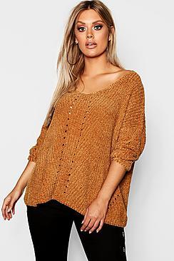 Boohoo Plus Oversized Chenille Jumper