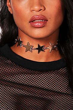 Boohoo Sophie Metal Stae Choker