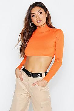 Boohoo Neon Roll Neck Jumper