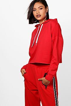 Boohoo Zoe Fit Cropped Hoodie