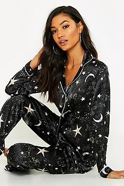 Boohoo Galaxy Star Pj Trouser Set